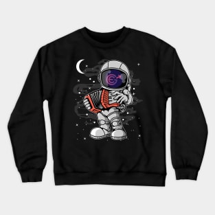 Astronaut Accordion Evergrow EGC Coin To The Moon Crypto Token Cryptocurrency Blockchain Wallet Birthday Gift For Men Women Kids Crewneck Sweatshirt